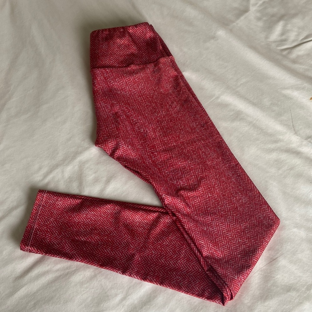 Goldsheep Red Yoga Leggings